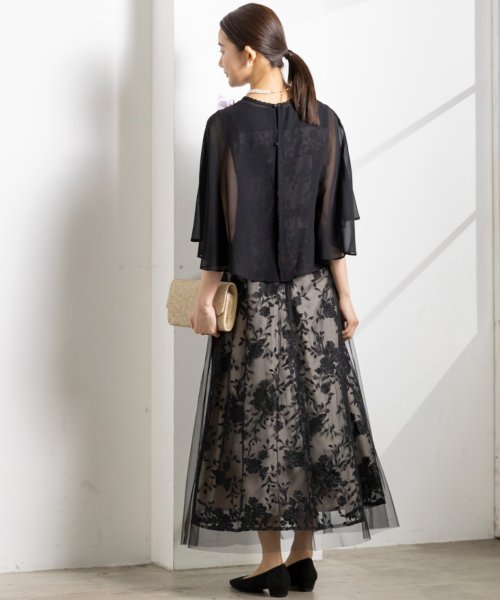 ケープとレースドレス2点セット《マザードレス》/パーティー/クルージング/結婚式/二次会/演奏会/発表会 ：あり なし マザードレス デザイン 発表会 ワンピース フォルムフォルマ 卒業式 フォーマル