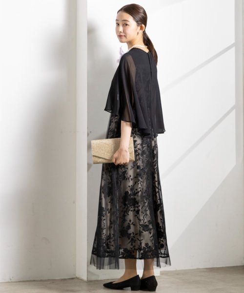 ケープとレースドレス2点セット《マザードレス》/パーティー/クルージング/結婚式/二次会/演奏会/発表会 ：あり なし マザードレス デザイン 発表会 ワンピース フォルムフォルマ 卒業式 フォーマル