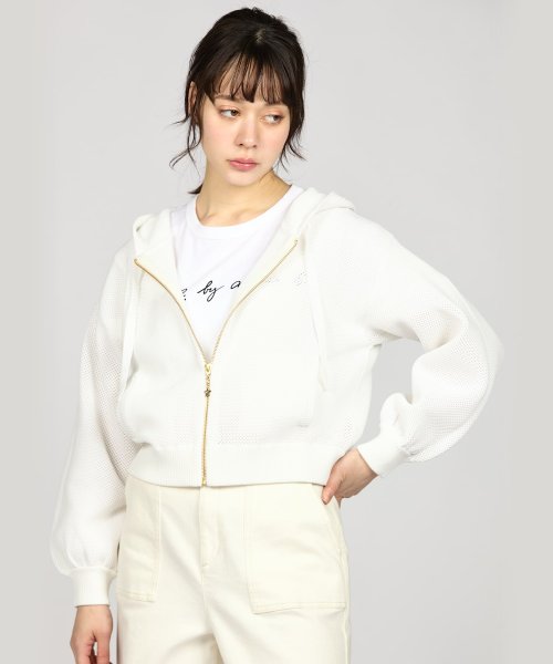 To b. by agnes b.(トゥービー　バイ　アニエスベー)/WS91 HOODIE メッシュミニフーディ/img01