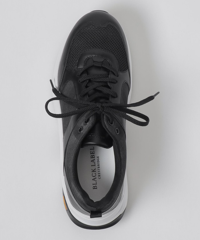 BLACK lab.】シャドークレストブリッジチェックビブラムスニーカー