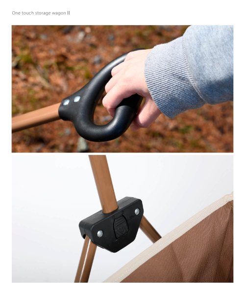 【Smore / One touch storage wagon II 】アウトドアワゴン キャンプ キャリー ワゴン キャリーカート 折りたたみ 4輪 One touch storage wagon II
