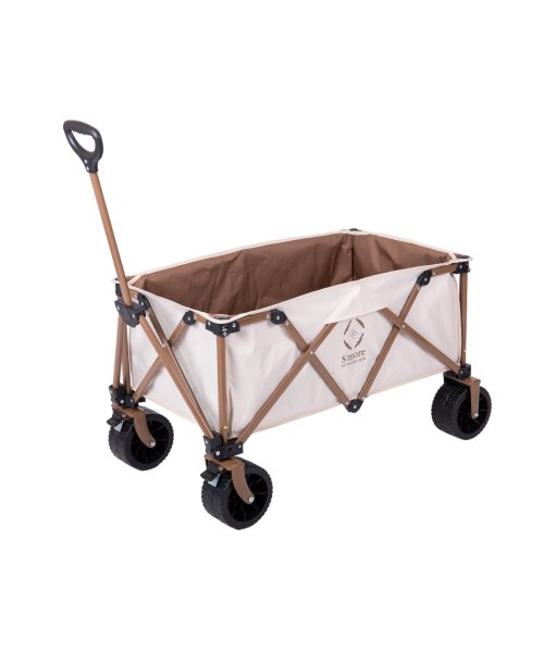 【Smore / One touch storage wagon II 】アウトドアワゴン キャンプ キャリー ワゴン キャリーカート 折りたたみ 4輪 One touch storage wagon II