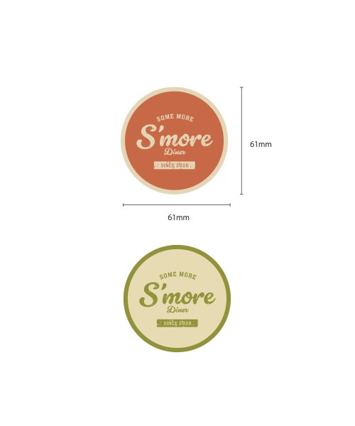 S'more(スモア)/【S'more / Sticky 】S'moreらしいイラストやキャラクターステッカー/img02