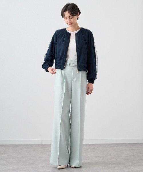 チュールレイヤードギャザーブルゾン 168cm なし 着用サイズ ：model