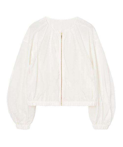 チュールレイヤードギャザーブルゾン 168cm なし 着用サイズ ：model