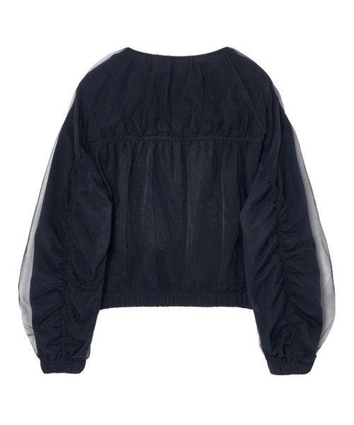 チュールレイヤードギャザーブルゾン 168cm なし 着用サイズ ：model