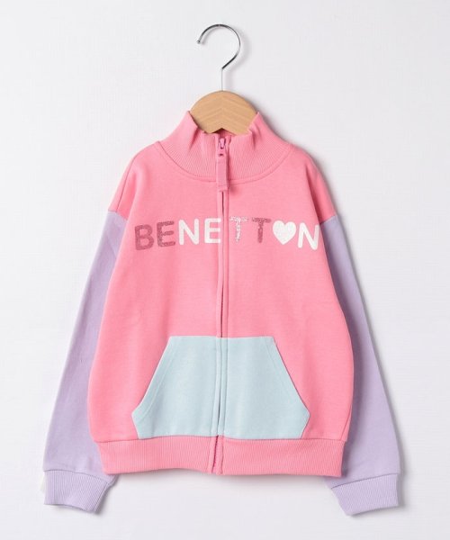 BENETTON (UNITED COLORS OF BENETTON GIRLS)(ユナイテッド　カラーズ　オブ　ベネトン　ガールズ)/キッズグリッタープリントカラーブロックジップアップブルゾンG/img20