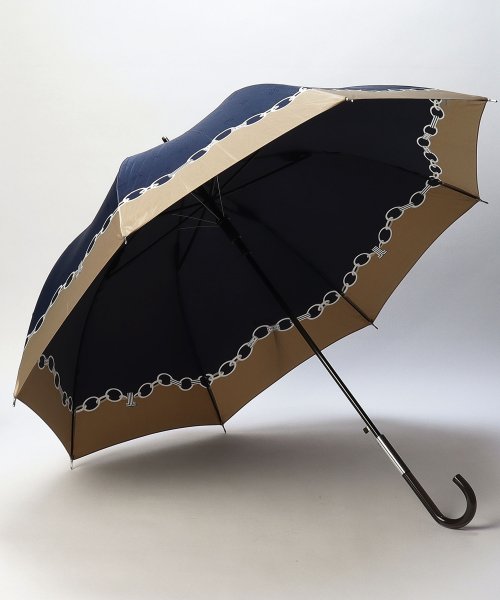 LANVIN en Bleu(umbrella)(ランバンオンブルー（傘）)/耐風傘　サテンプリント/img01