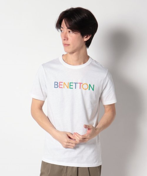 BENETTON (mens)(ベネトン（メンズ）)/ロゴプリント入りオーガニックコットン半袖Tシャツ/img05