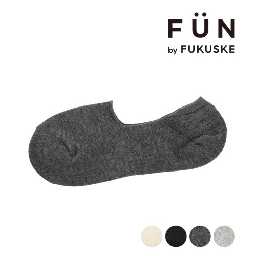 fukuske FUN(フクスケ ファン)/fukuske FUN(フクスケファン) ソックス 無地 カバーソックス 深履き つま先かかと補強 福助 公式/img01