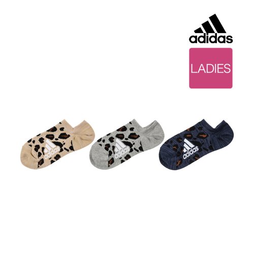 adidas(adidas)/ADIDAS(アディダス) ソックス レオパード柄 くるぶし下丈 消臭 靴から見えにくい ワイドヒール 福助 公式/img01