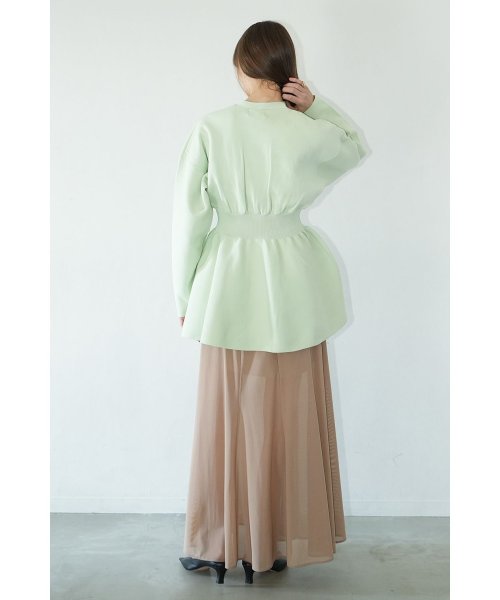 WAIST SHAPE PEPLUM CARDIGAN(505945939) | クラネ(CLANE) - MAGASEEK