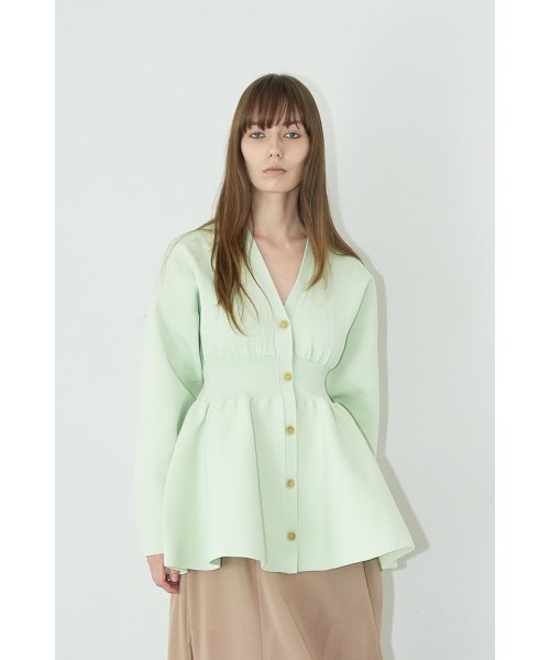 WAIST SHAPE PEPLUM CARDIGAN(505945939) | クラネ(CLANE) - MAGASEEK