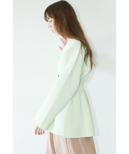 WAIST SHAPE PEPLUM CARDIGAN(505945939) | クラネ(CLANE) - MAGASEEK