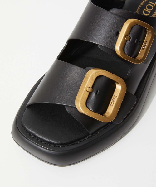 TODS(トッズ)/トッズ TOD'S XXW11K0FH50 GOC サンダル GOLDEN CALF レディース シューズ ダブルストラップ 本革 レザー 靴 メタル バックル/img11