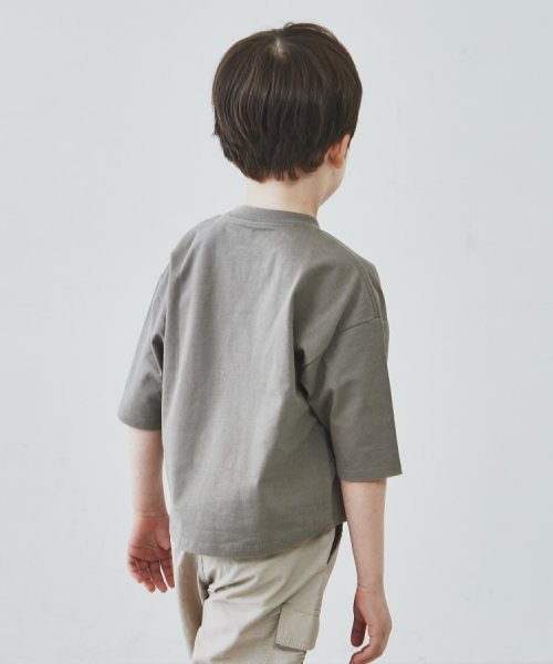 THE SHOP TK（KID）(ザ　ショップ　ティーケー（キッズ）)/【110－150】オーガニックコットン七分袖Tシャツ/img04