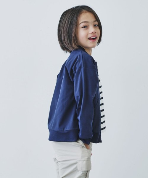 THE SHOP TK（KID）(ザ　ショップ　ティーケー（キッズ）)/【110－160】マルチファンクションZIPブルゾン/吸水速乾・UV・イージーケア/img02