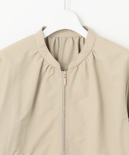 【撥水加工・UVケア・洗える】ライトグログラン ブルゾン 