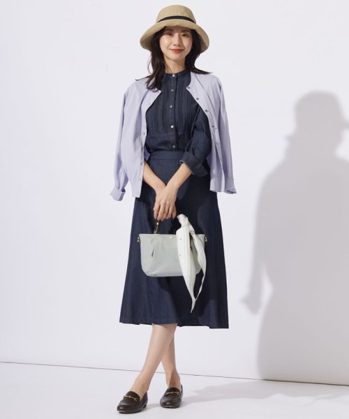 J.PRESS LADIES(J．プレス　レディス)/【洗える】BASIC HT－COTTON クルーネック カーディガン/img04