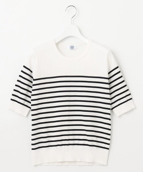 J.PRESS LADIES(J．プレス　レディス)/【洗える】BASIC HT－COTTON クルーネック ボーダー ニット/img03