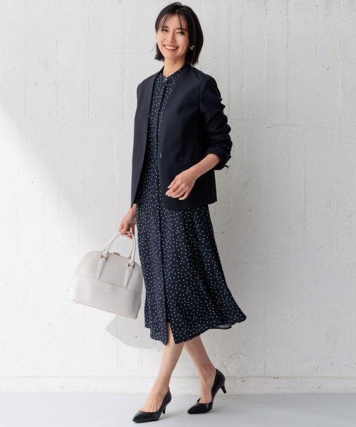 【洗える】バックサテンアムンゼン タイプリント ワンピース バックサテンアムンゼン タイプリント 品番 ブラウス