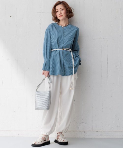 NIJYUSANKU（SMALL SIZE）(23区（小さいサイズ）)/【Oggi4月号掲載/洗える】シルキーストレッチ パラシュートパンツ/img08