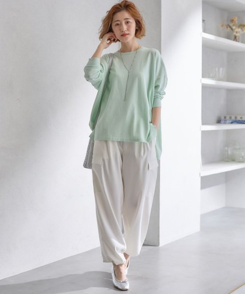 NIJYUSANKU（SMALL SIZE）(23区（小さいサイズ）)/【Oggi4月号掲載/洗える】シルキーストレッチ パラシュートパンツ/img12