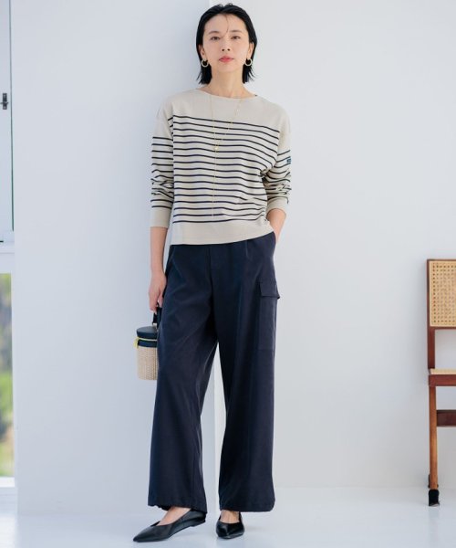 NIJYUSANKU（LARGE SIZE）(２３区（大きいサイズ）)/【Oggi4月号掲載/洗える】シルキーストレッチ パラシュートパンツ/img24