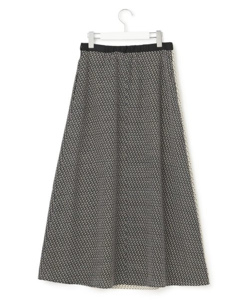 NIJYUSANKU（LARGE SIZE）(２３区（大きいサイズ）)/【洗える】ジオメトリックパネルプリント スカート/img10