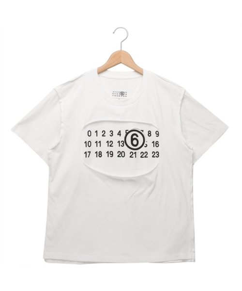 MM6 Maison Margiela(MM６　メゾンマルジェラ)/エムエムシックス メゾンマルジェラ Tシャツ カットソー ホワイト メンズ MM6 Maison Margiela S62GD0165 S23588 101/img01