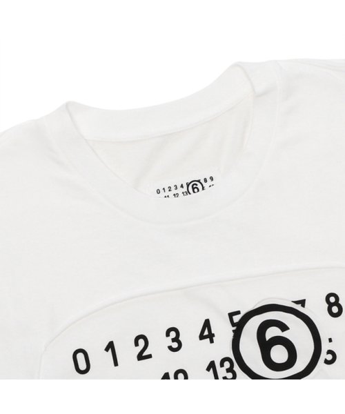 MM6 Maison Margiela(MM６　メゾンマルジェラ)/エムエムシックス メゾンマルジェラ Tシャツ カットソー ホワイト メンズ MM6 Maison Margiela S62GD0165 S23588 101/img03