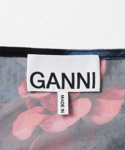 URBAN RESEARCH(アーバンリサーチ)/GANNI　Printed Mesh Gathered Blouse/img06