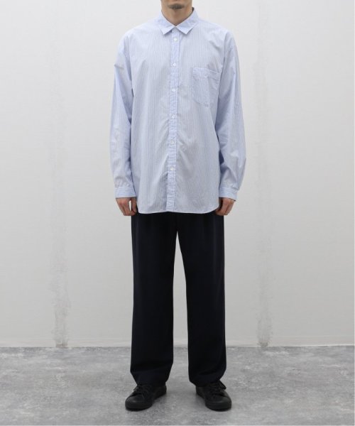 EDIFICE(エディフィス)/【ATON / エイトン】GIZA STRIPE WASHED SHIRT/img01