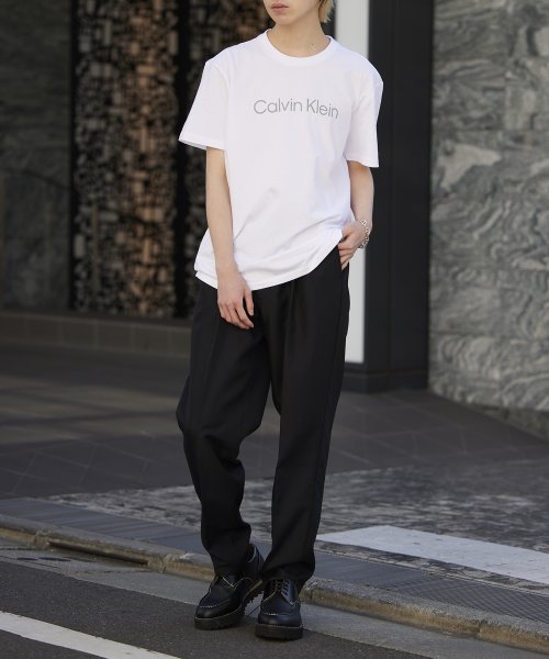 Calvin Klein(カルバンクライン)/【Calvin Klein / カルバンクライン】Calvin klein Jeans / トップス Tシャツ 半袖 プリント ロゴ Space Logo Gr/img05