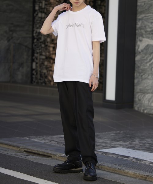 Calvin Klein(カルバンクライン)/【Calvin Klein / カルバンクライン】Calvin klein Jeans / トップス Tシャツ 半袖 プリント ロゴ Space Logo Gr/img06