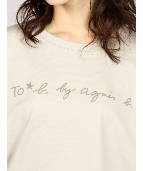 To b. by agnes b.(トゥービー　バイ　アニエスベー)/WM40 TS ロゴ ボーイズシルエット Ｔシャツ/img06