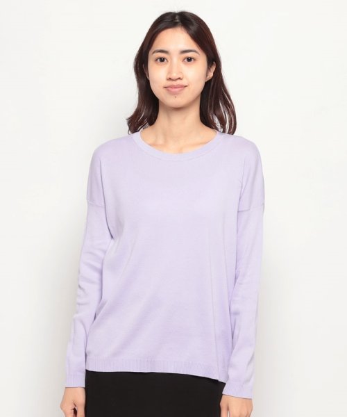 BENETTON (women)(ベネトン（レディース）)/コットン100％無地クルーネック長袖ニットセーターA/img17