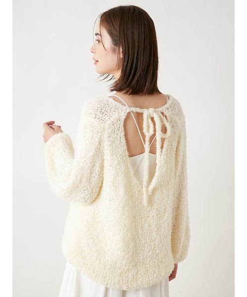 【WEB限定サイズあり】ペーパーヤーンプルオーバー×ギャザーキャミソールワンピース 総丈 バスト ウエスト 予めご了承ください