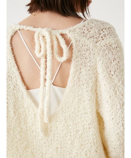 【WEB限定サイズあり】ペーパーヤーンプルオーバー×ギャザーキャミソールワンピース 総丈 バスト ウエスト 予めご了承ください