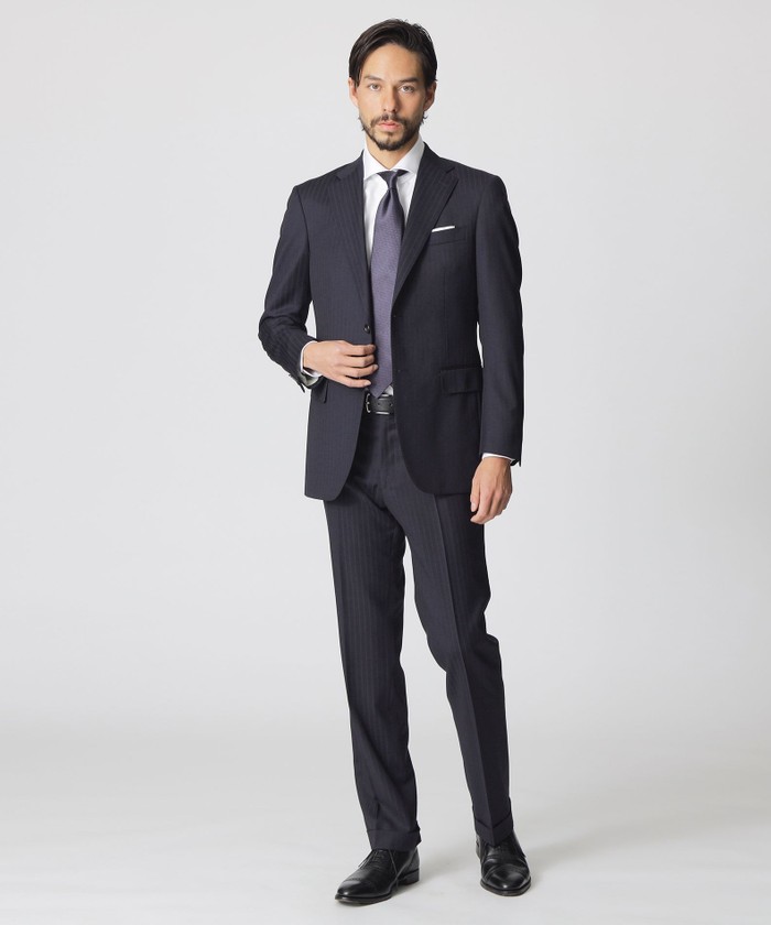 EASTGATE MODEL】シルクストライプスーツ(505909067)｜HANKYU