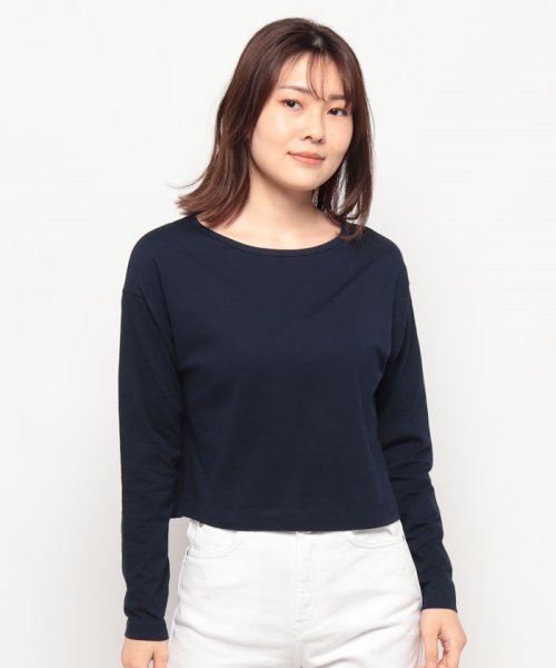 BENETTON (women)(ベネトン（レディース）)/ボートネックドロップショルダー長袖Tシャツ・カットソー/img22