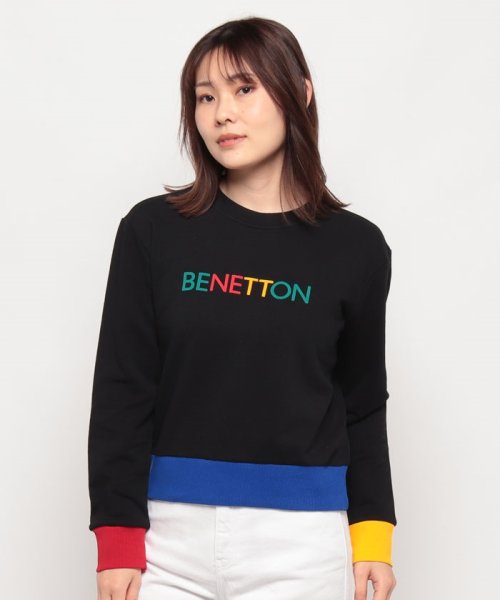 BENETTON (women)(ベネトン（レディース）)/フロントプリントクルーネックスウェット・トレーナー/img13