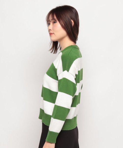 BENETTON (women)(ベネトン（レディース）)/コットン100％クルーネックボーダーニット・セーター/img17