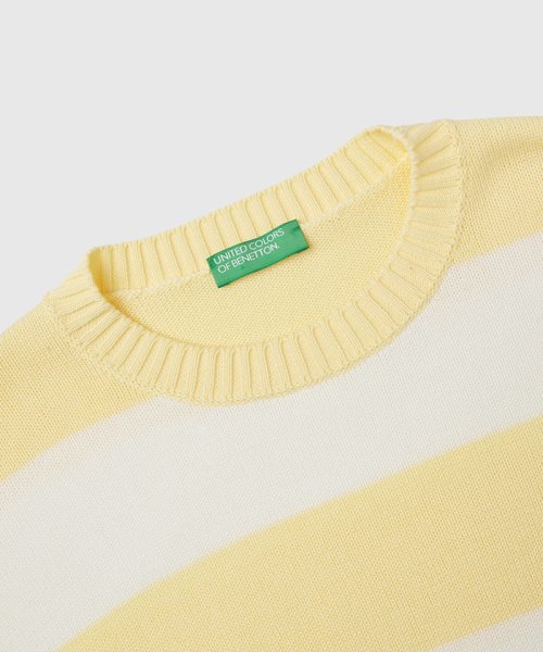 BENETTON (women)(ベネトン（レディース）)/コットン100％クルーネックボーダーニット・セーター/img35