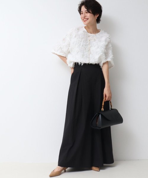 《セットアップ対応》ウォッシャブルドライエアリースーパーワイドパンツ 