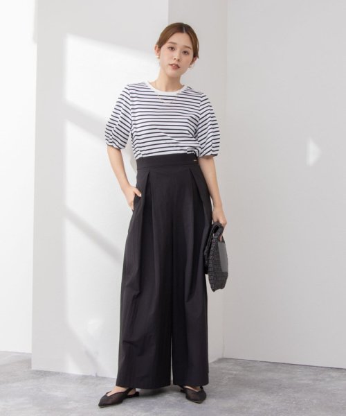 《セットアップ対応》ウォッシャブルドライエアリースーパーワイドパンツ 