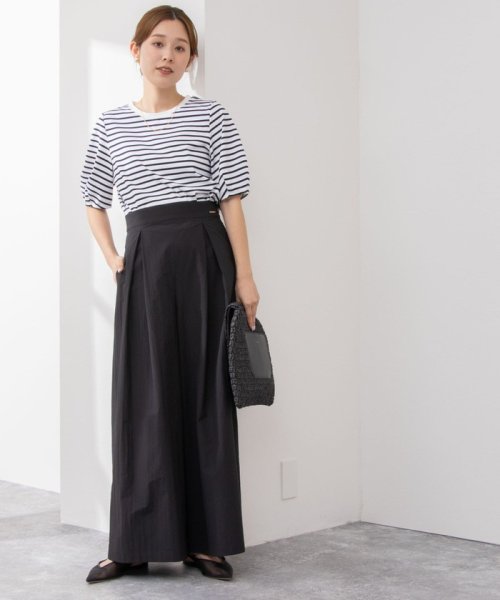 《セットアップ対応》ウォッシャブルドライエアリースーパーワイドパンツ 