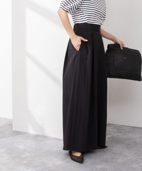 《セットアップ対応》ウォッシャブルドライエアリースーパーワイドパンツ 