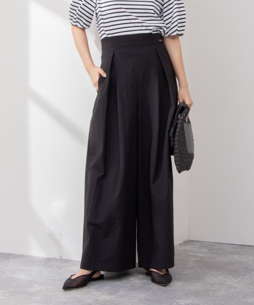 《セットアップ対応》ウォッシャブルドライエアリースーパーワイドパンツ 