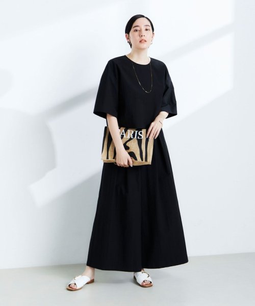 《セットアップ対応》ウォッシャブルドライエアリースーパーワイドパンツ 